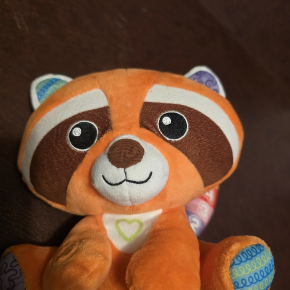 Colorful Plush Raccoon Toy - Picture 2 of 5